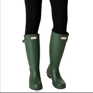 Original Hunter Tall Rain Boots Hunter Green